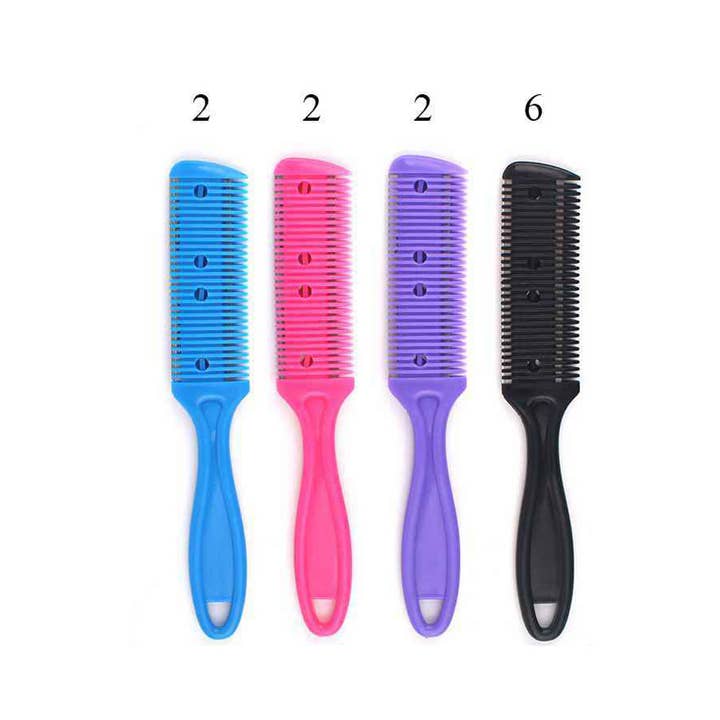 Sensibling Corp. - Wholesale Hair brush/comb - 12PCS - Multi-Functional Single Blade Razor Comb
1