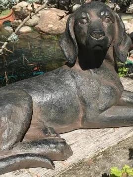 Estátua Decorativa de Cão Descansando por atacado de ABitQuackers