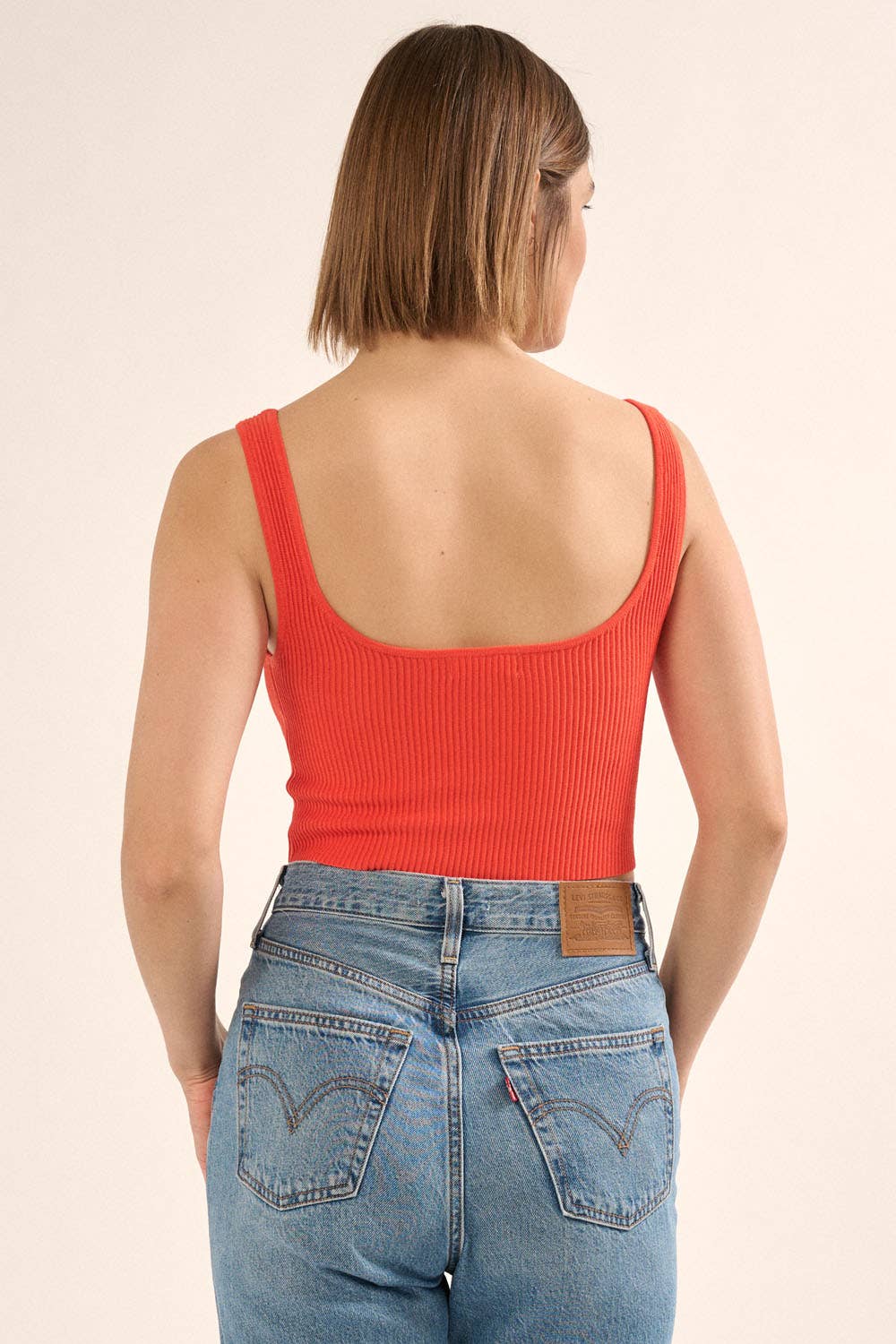 Promesa USA - Vendita all'ingrosso Canotta - Donna - Canotta con scollo rotondo in maglia a costine Shaper Fit11