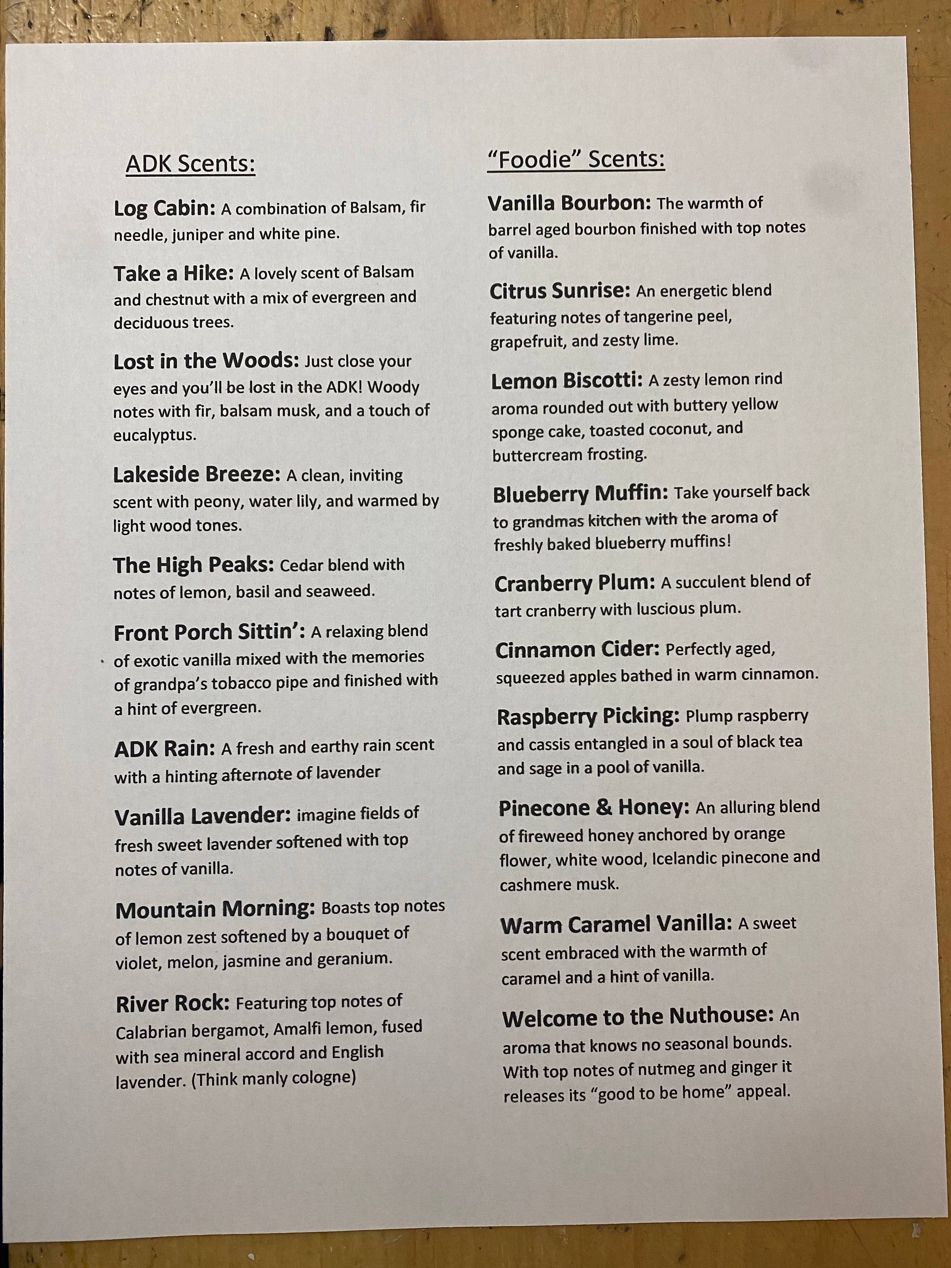 Lost in the Woods candle company - Vente Huile parfumée - Huile de parfum pure - 15 parfums3