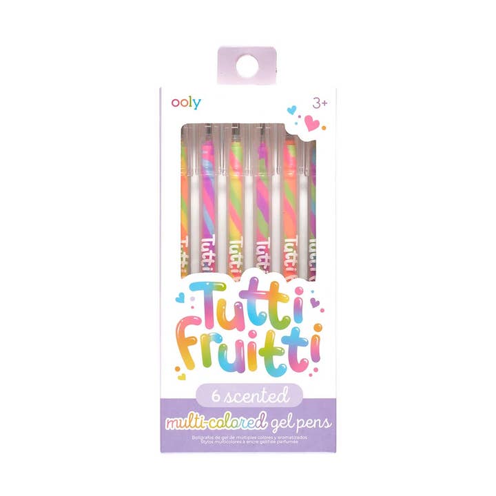 Tutti Fruitti: Bolígrafos de Gel Multicolores Perfumados (Juego de 6) para venta al por mayor de OOLY