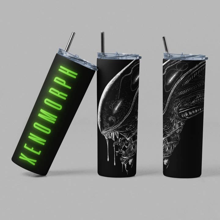The Geek Boutique - Wholesale Insulated Mug/Tumbler - Xenomorph Horror Movie Alien Tumbler 20oz Stainless Steel