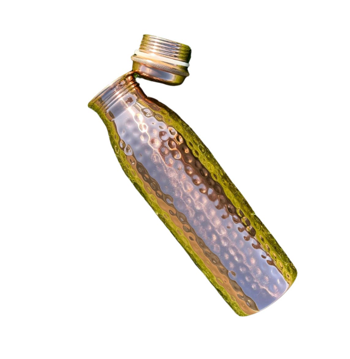 Butte Copper Company - Wholesale Water Bottle - Shiny Hammered Copper Water Bottle 34oz.4