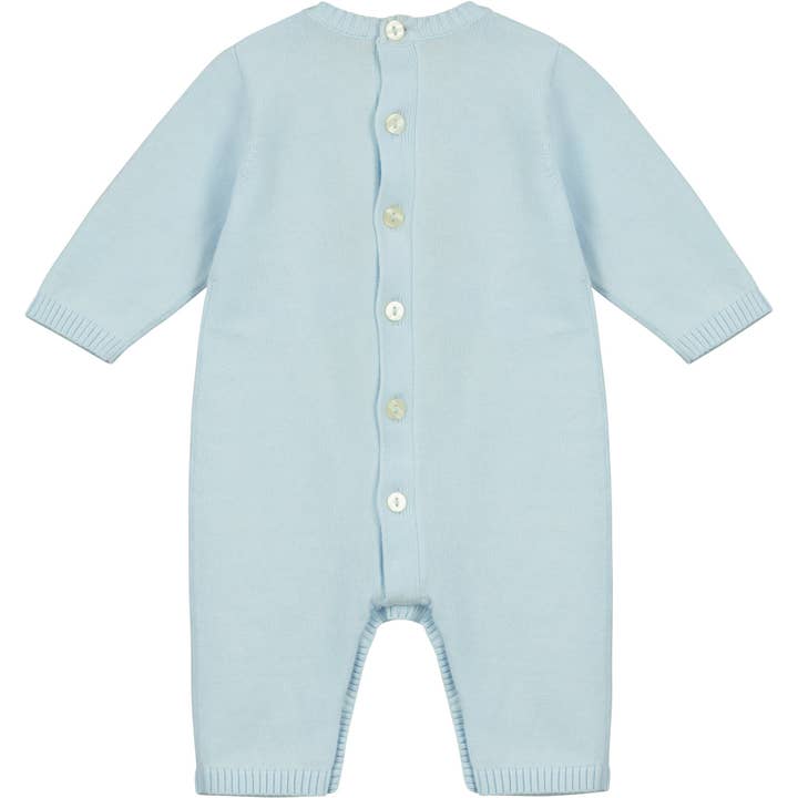 Emile Et Rose - Wholesale Jumpsuit - Baby - Easton Blue Knit Boys All in One