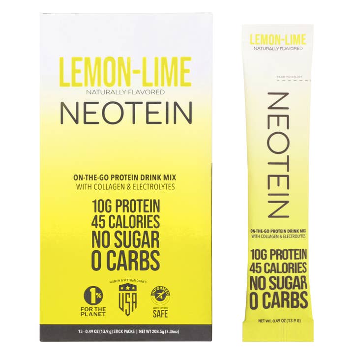 Hydration Drink w/ 10g of Protein, box of 15 in Lemon Lime for wholesale by Neotein