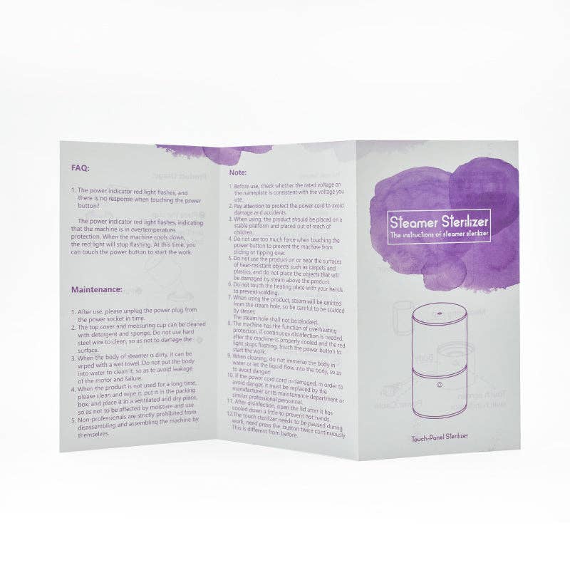 VIGOR - Vendita all'ingrosso Coppette mestruali - Sterilizzatore per coppette mestruali per disinfettare a vapore Copa9