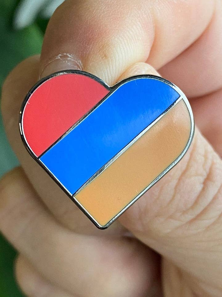 Armenia Fundraiser Hard Enamel Pin <3 for wholesale by Hype Pins