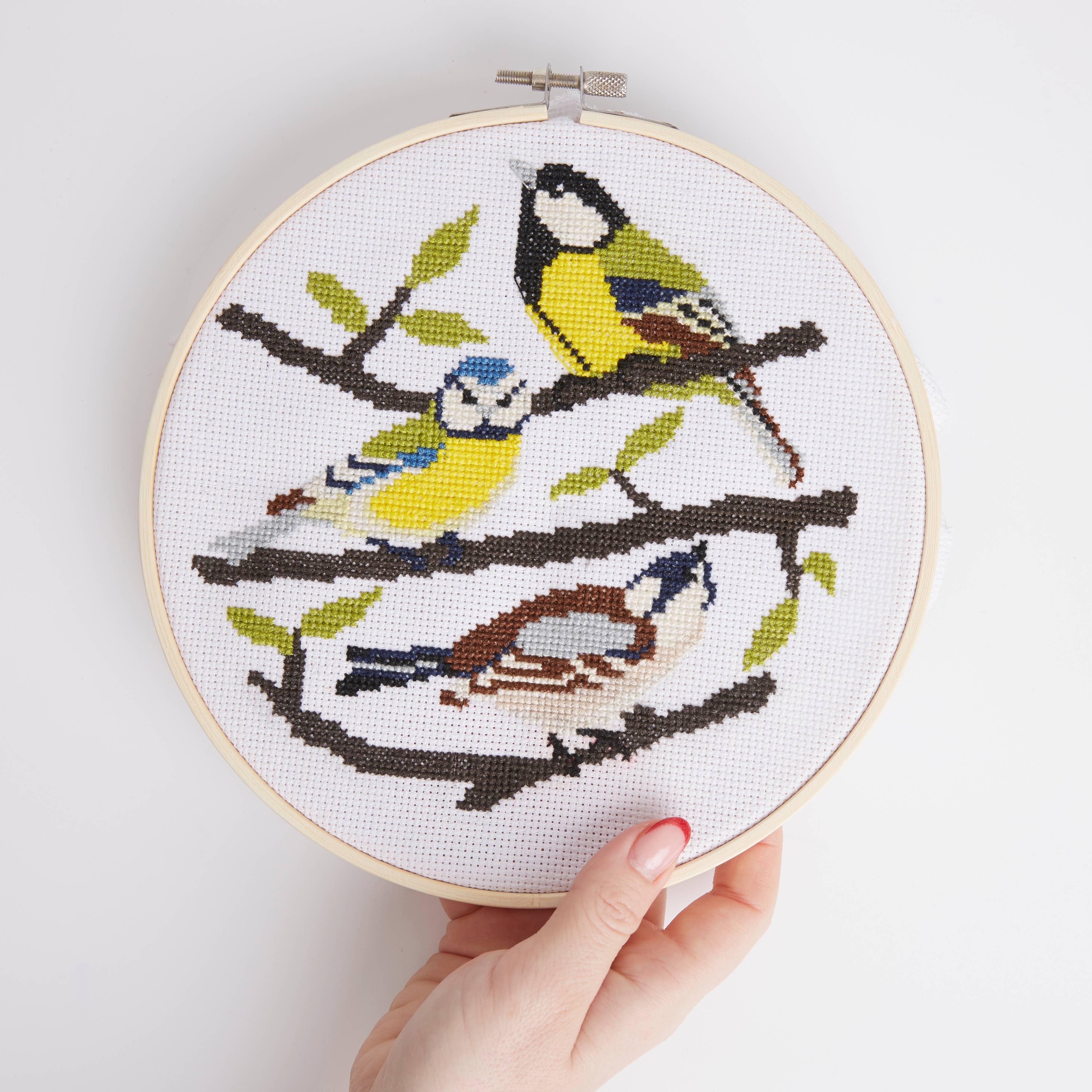 West Design Products - Wholesale Embroidery/Cross Stitch Supplies - Natural History Museum Cross Stitch Kit, Tits Design 14cm6