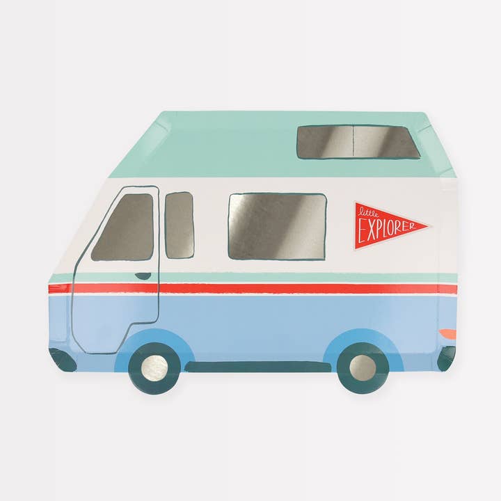 Outdoor Adventures Camper Van Plates for wholesale by Meri Meri