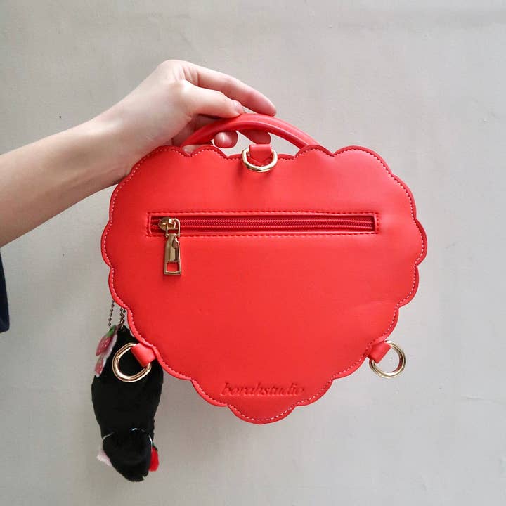 Borah Studio - Wholesale Crossbody Bag - Women's - Mini Strawberry Heart Ita Bag7
