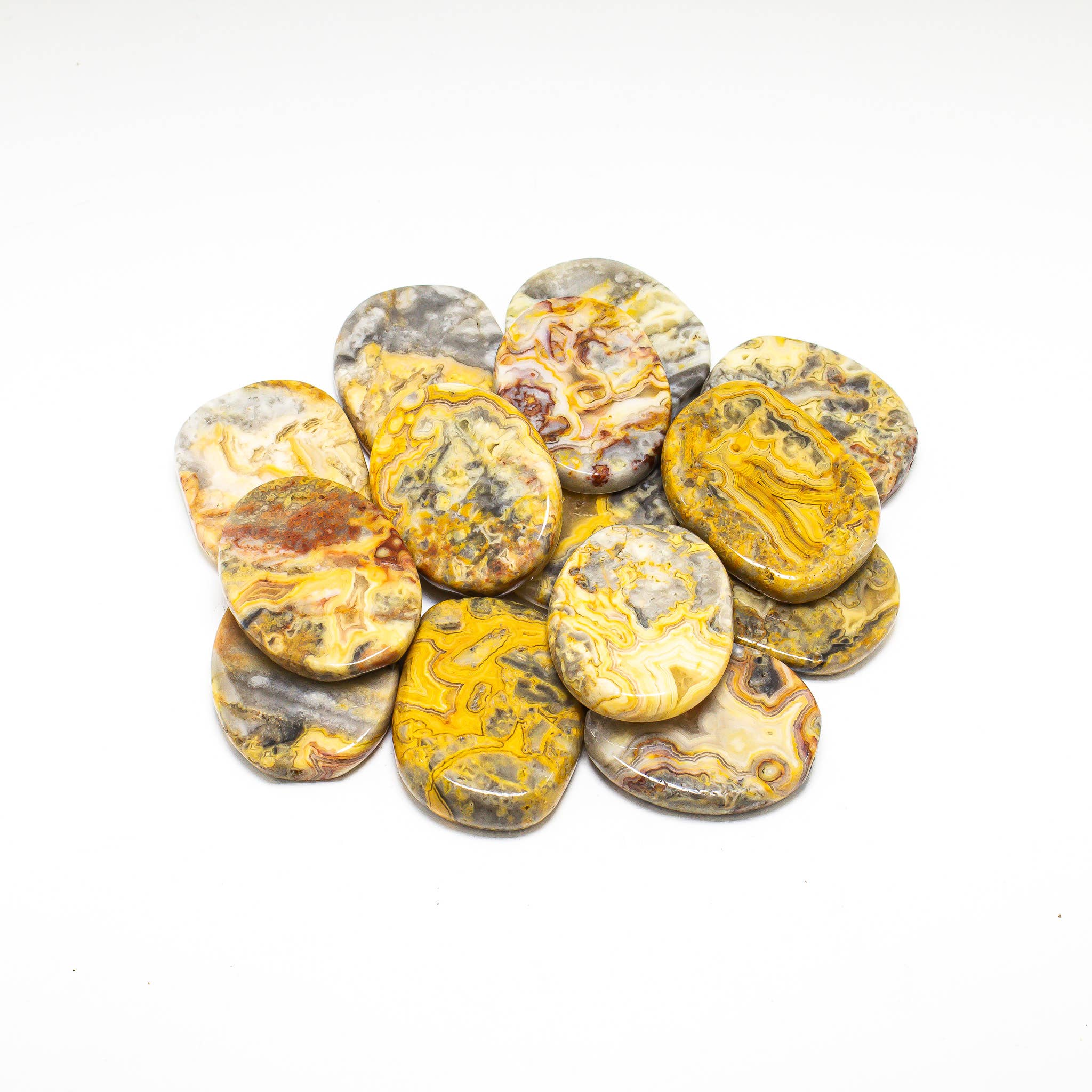 Quasar Gems USA - Wholesale Spiritual Stone/Crystal - Crazy Lace Agate Smooth Large 1/2 KG 2