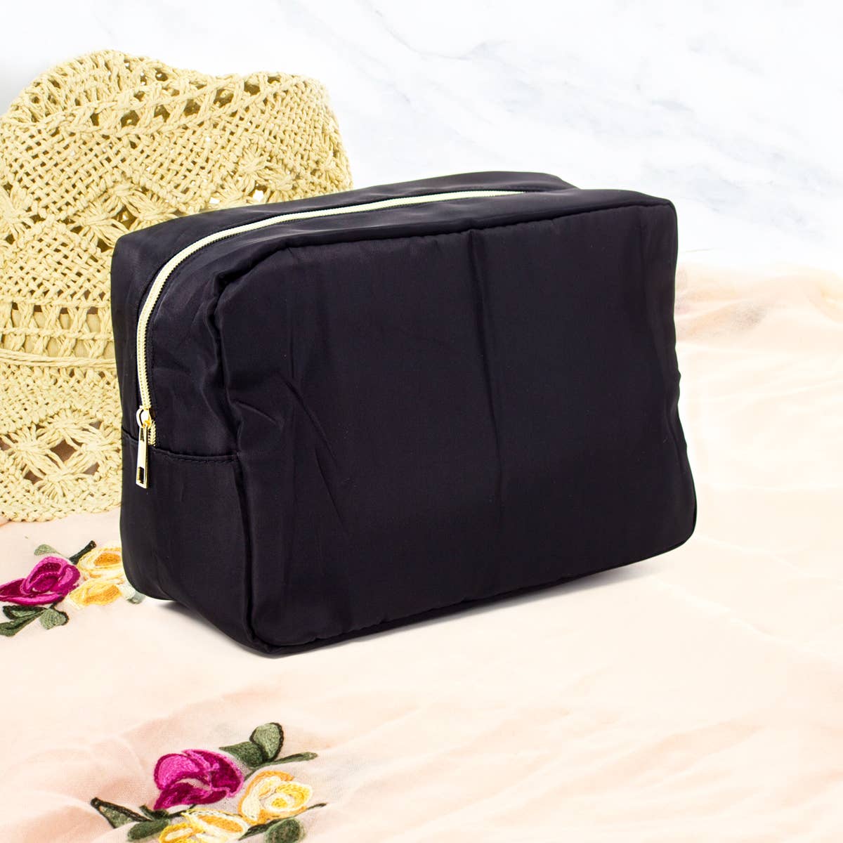 Suzie Q USA - Wholesale Makeup/Cosmetic Bag - X Large Colored Cosmetic Nylon Bag3