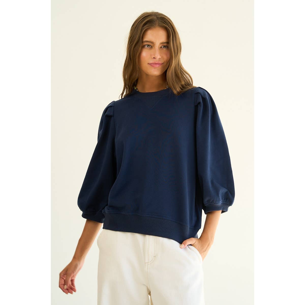 The GREii - Wholesale Sweatshirt - Women's - Premium French Terry Puff Sleeve Pullover8