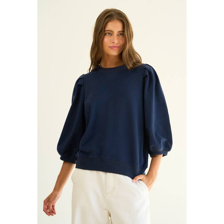 The GREii - Wholesale Sweatshirt - Women's - Premium French Terry Puff Sleeve Pullover8