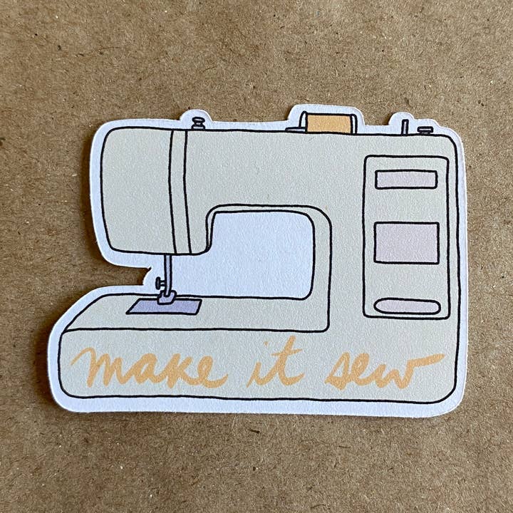 make it sew sewing machine sticker for wholesale by AnneArchy