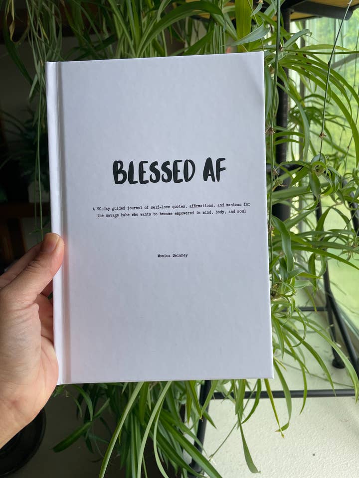 Blessed AF 90 Day Guided Journal (2025 Revised Edition) for wholesale by Savage Babe Collection