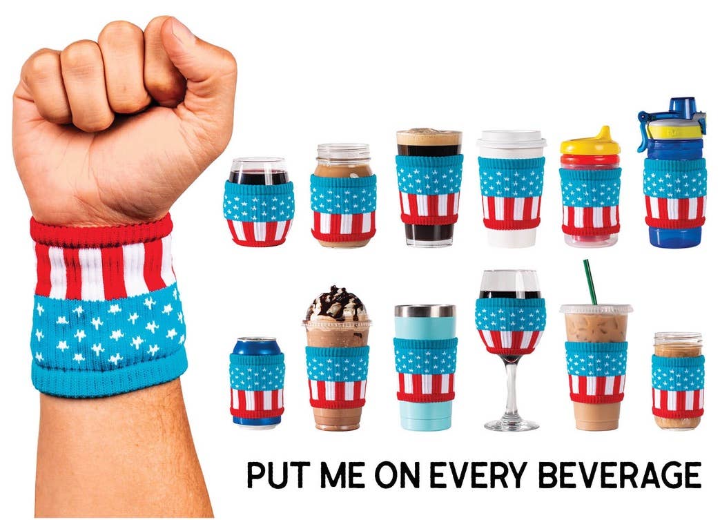Freaker USA – wholesale Drink huggers & koozies – Granny Squares | Pint Glass, Coffee Sleeve & Can Koozie1