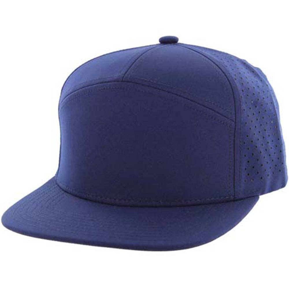 Zion Brand - Wholesale Flat Brim Cap - Unisex - BLANK 7 PANEL HYDRO SNAPBACK CAP20