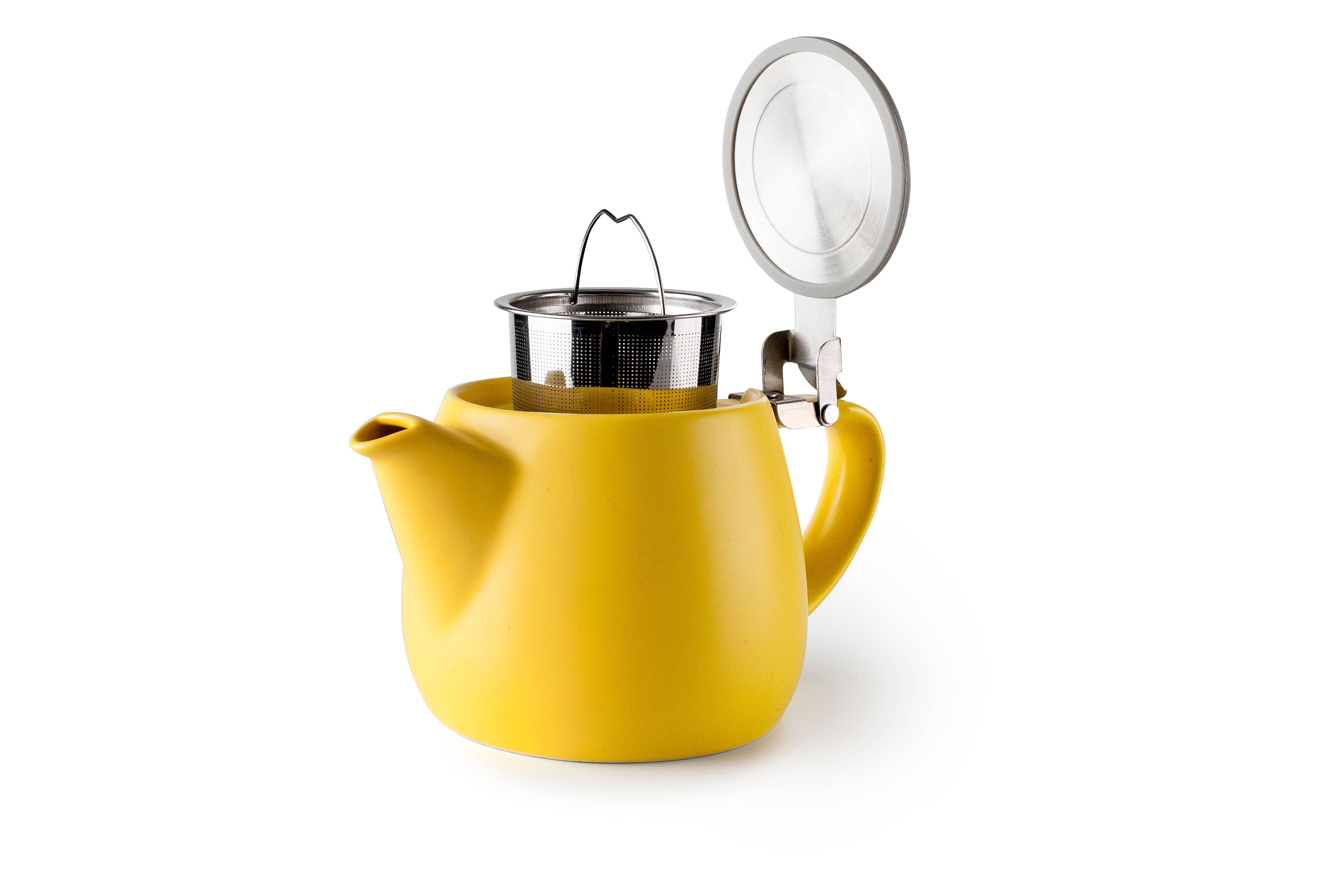 Ibili - Wholesale Tea Pot - Luxor Yellow Ceramic Teapot - IBILI1