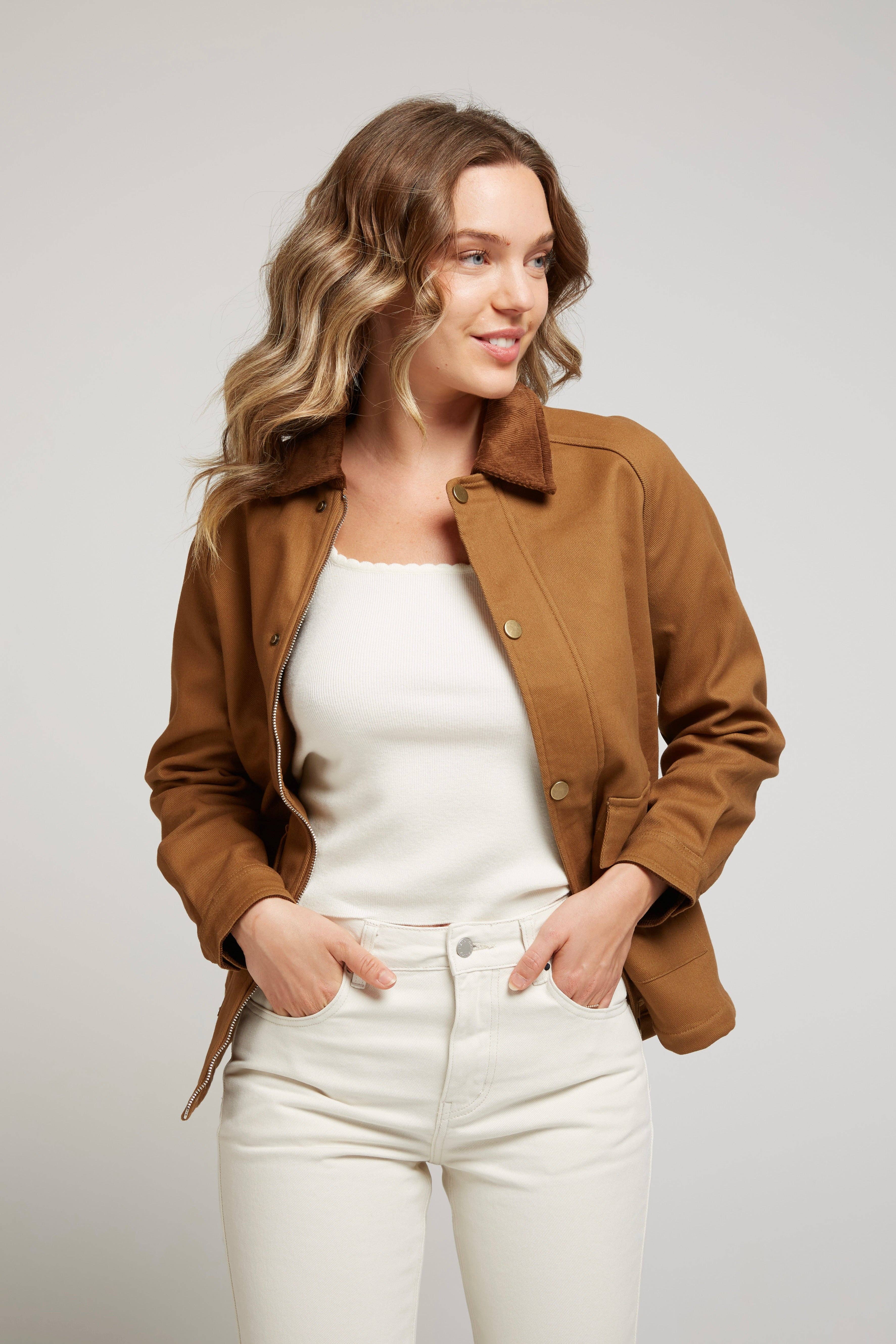 Andy & Lucy - Wholesale Jacket - Women's - ACHILE - Hunter jacket in structured cotton4