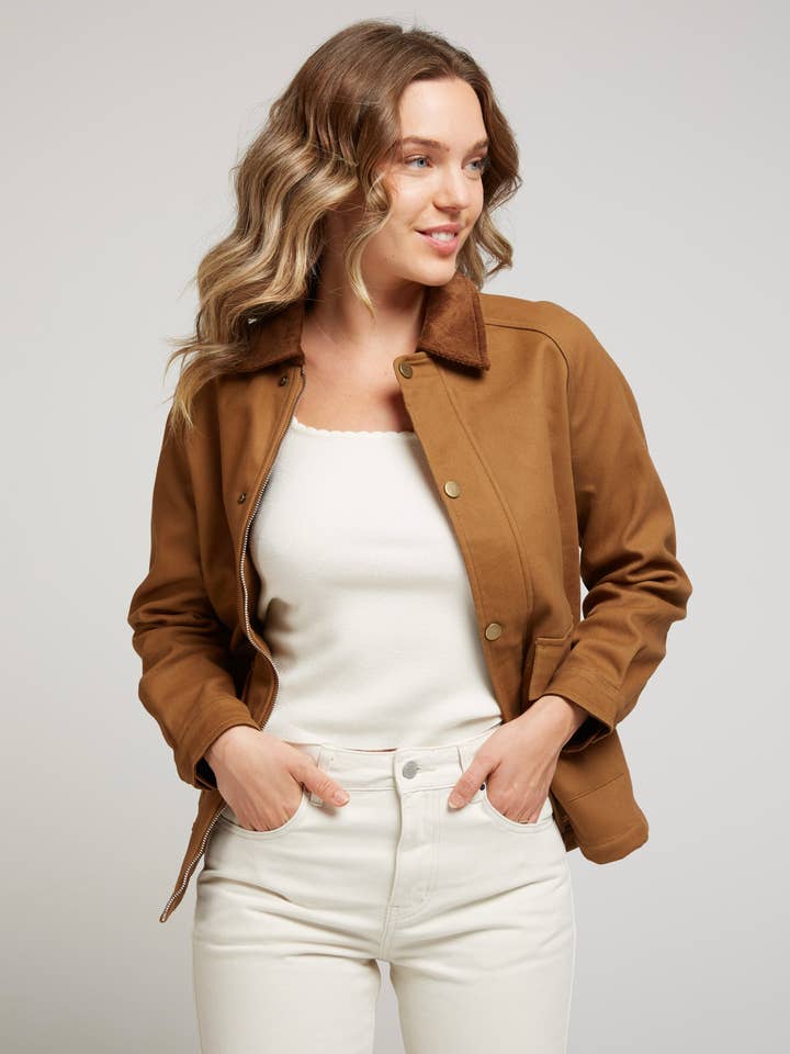 Andy & Lucy - Wholesale Jacket - Women's - ACHILE - Hunter jacket in structured cotton4