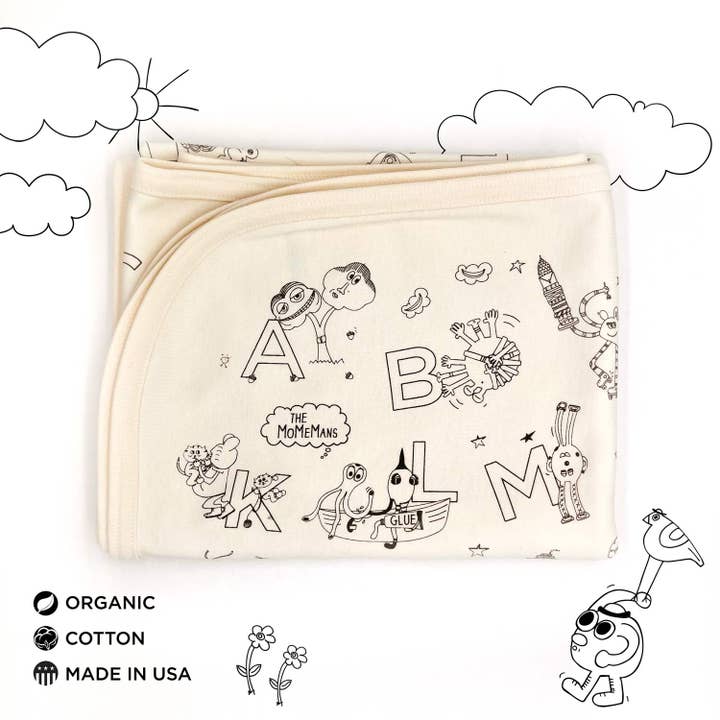 The MoMeMans - Wholesale Bedding Blanket - Kids & Baby - Organic Cotton Baby Blankets8