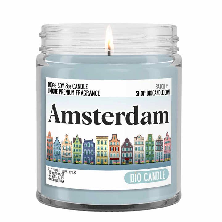 Amsterdam Candle for wholesale by Dio Candle Company
