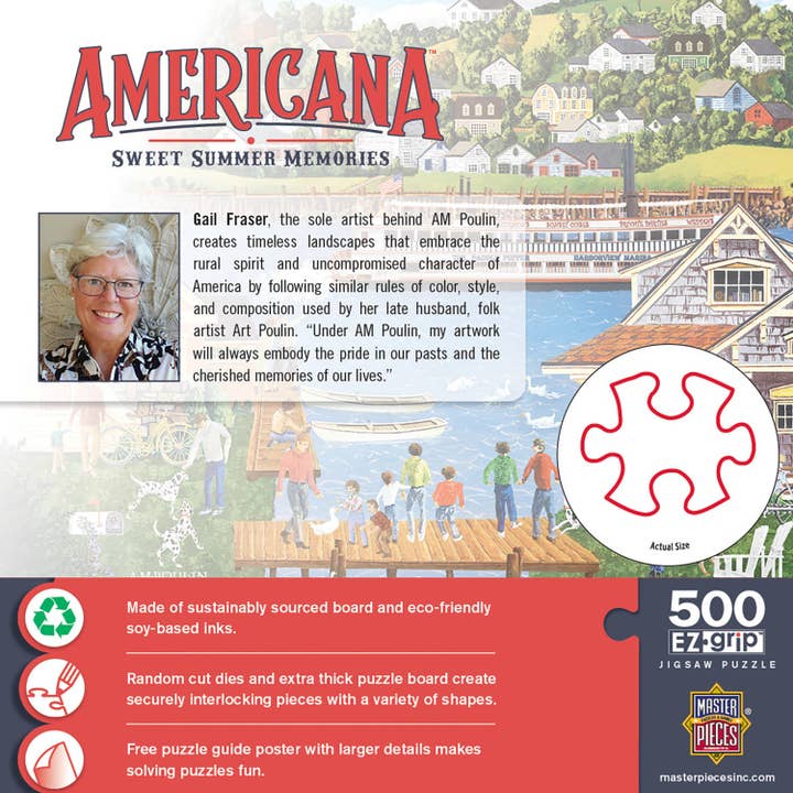 Masterpieces Puzzles - Wholesale Puzzle - Adult - Americana - Sweet Summer Memories 500 Piece EZ Grip Jigsaw Puzzle2
