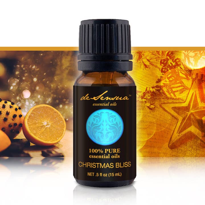 CHRISTMAS BLISS – A Warm Blend of Nutmeg, Orange, Clove, Cinnamon & More – Therapeutic Stress Reliever for wholesale by deSensua Oils