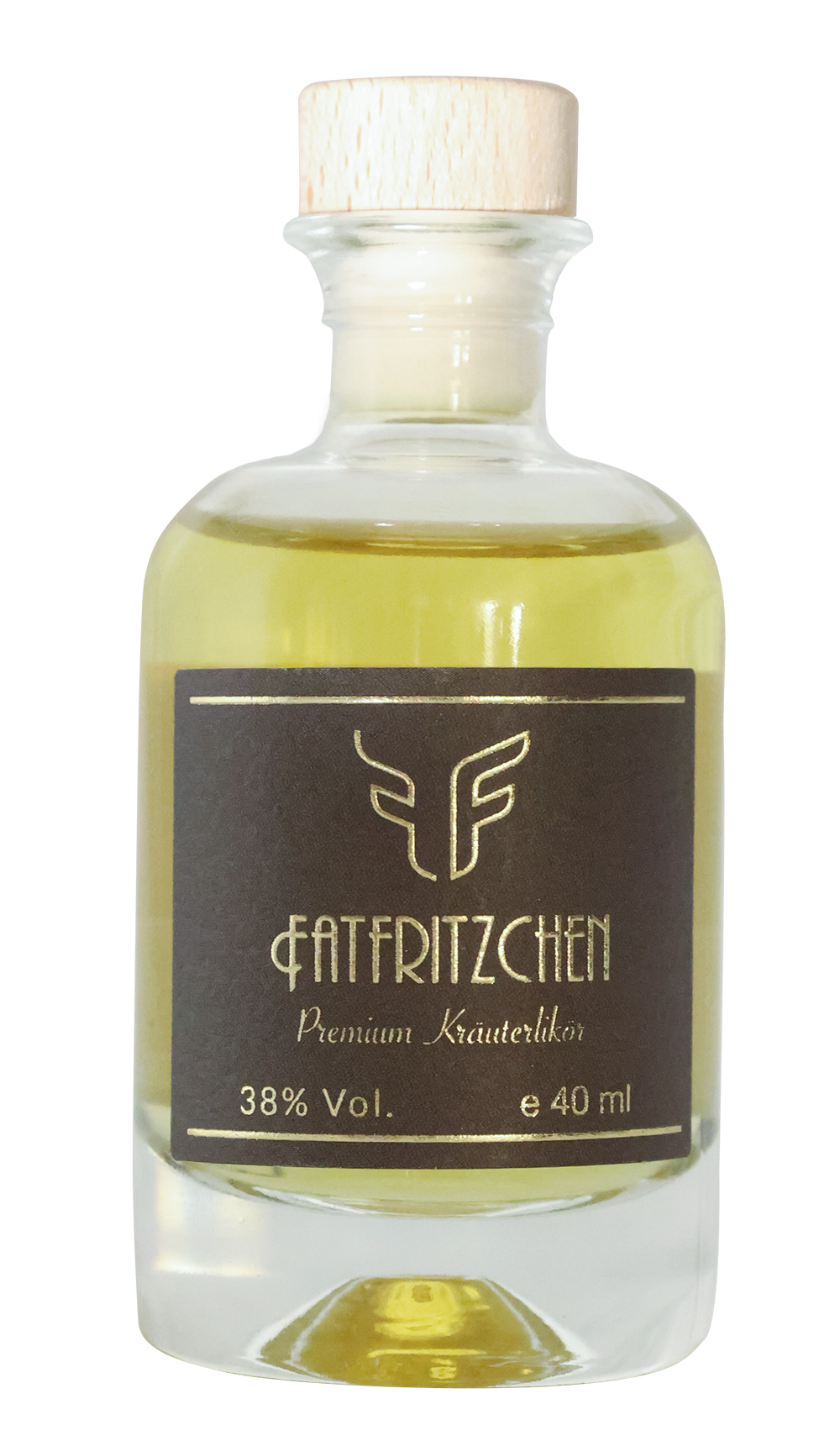 Spirit Venture GmbH - Wholesale Liqueur - FatFritzchen Premium herbal liqueur, 40 ml, 38% Vol.1