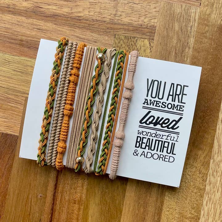 Élastiques à cheveux Boho | Earth Tones (Copy) pour la vente par eastern ave studio