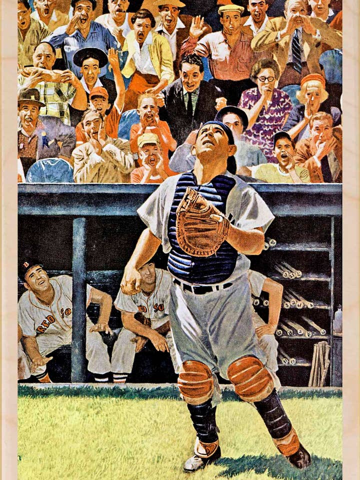 The Baseball Game - Eco-friendly cards & magnets for wholesale by THE WOODEN POSTCARD COMPANY