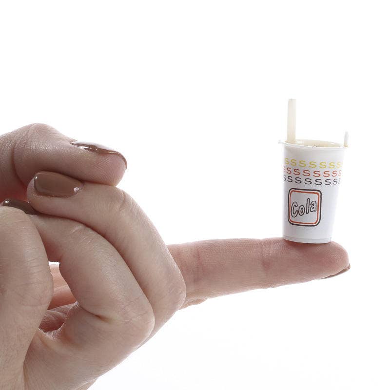 Factory Direct Craft – wholesale Doll accessory kit – Kids – Dollhouse Miniature Soda Fountain Cola Cup0