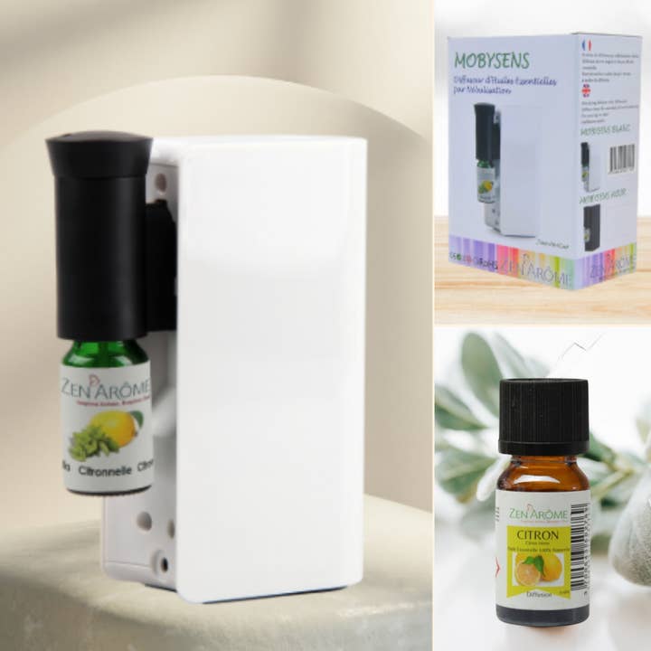 Zen'Arôme - Wholesale Electronic Diffuser - Wireless Diffuser with Rechargeable Battery Mobysens White3