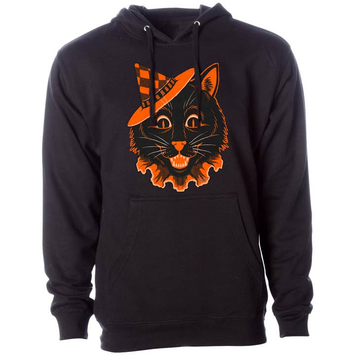 Black Cat Unisex-Kapuzenpulli für den Großhandel von Horrornaments