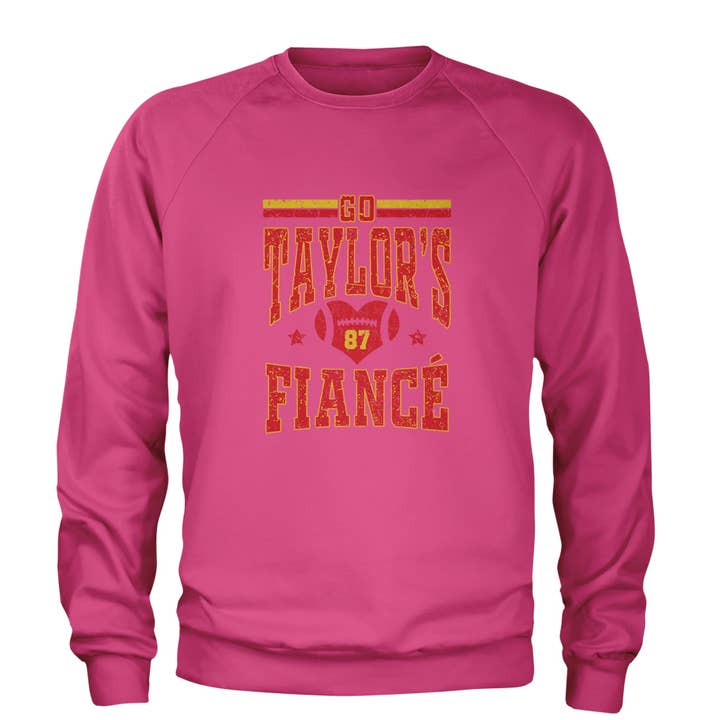 Go Taylor's Boyfriend Kansas City Adult Crewneck Sweatshirt for wholesale by Expression Tees