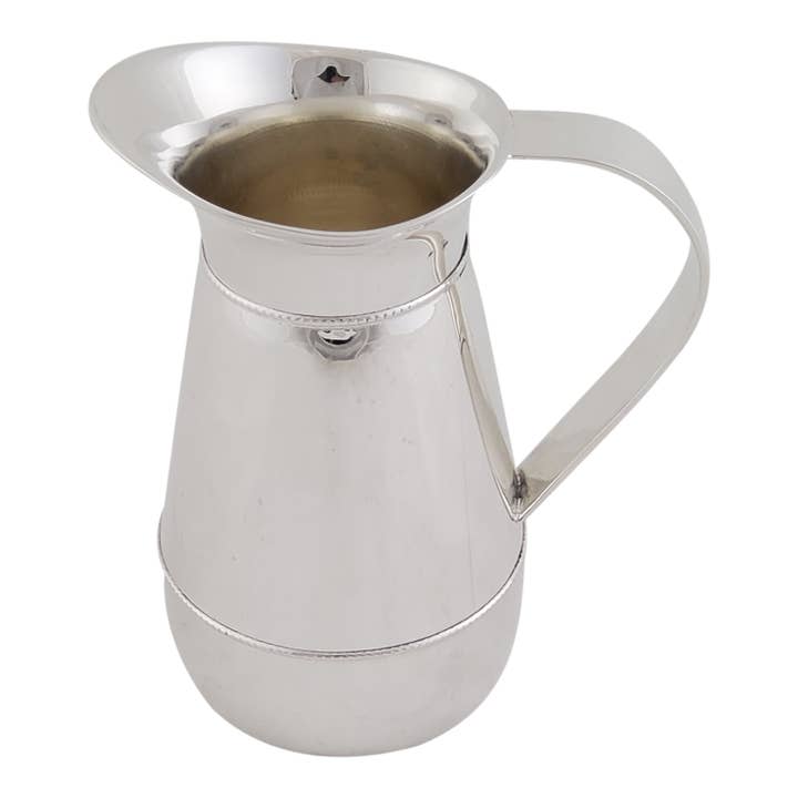 English Silver Plated Pitcher with Bead Edge for wholesale by Corbell Silver