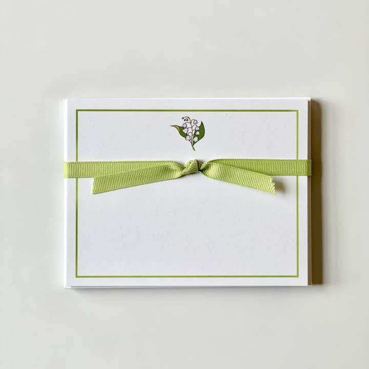 Lilly of Valley - Flat Note Cards for wholesale by Georgetown Paperie