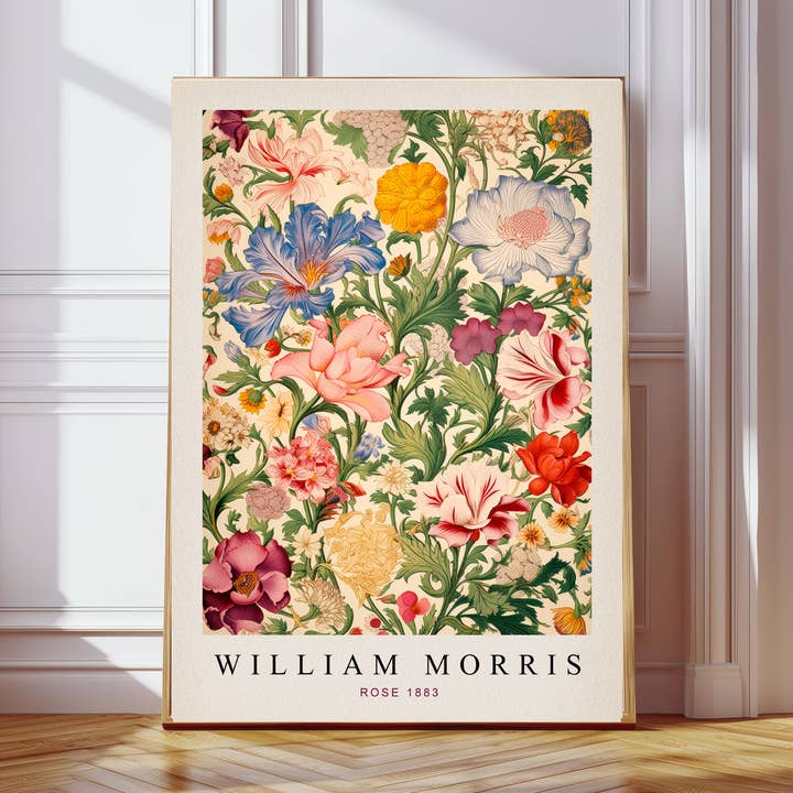 Impresión de Arte de Rosa de William Morris para venta al por mayor de Kumo Art Prints