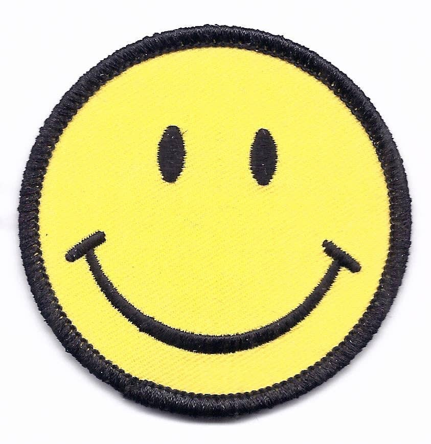 Happy Wood Products - Wholesale Patch - Smile Face Yellow Patch - 7479-213