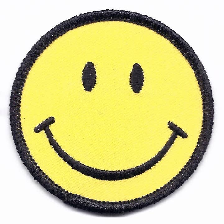 Happy Wood Products - Wholesale Patch - Glimlach Gezicht Gele Patch - 7479-213