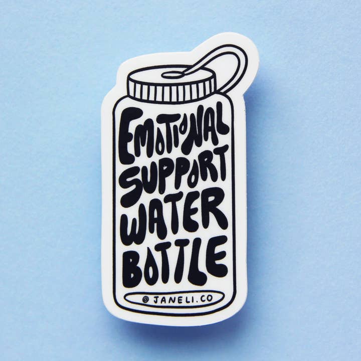 Pegatina botella de agua de apoyo emocional para venta al por mayor de JaneLi.Co