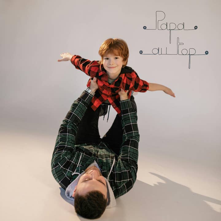 Vægdekoration i tråd "Far i top" - til at fastgøre for engroshandel hos Bijoux de Mur