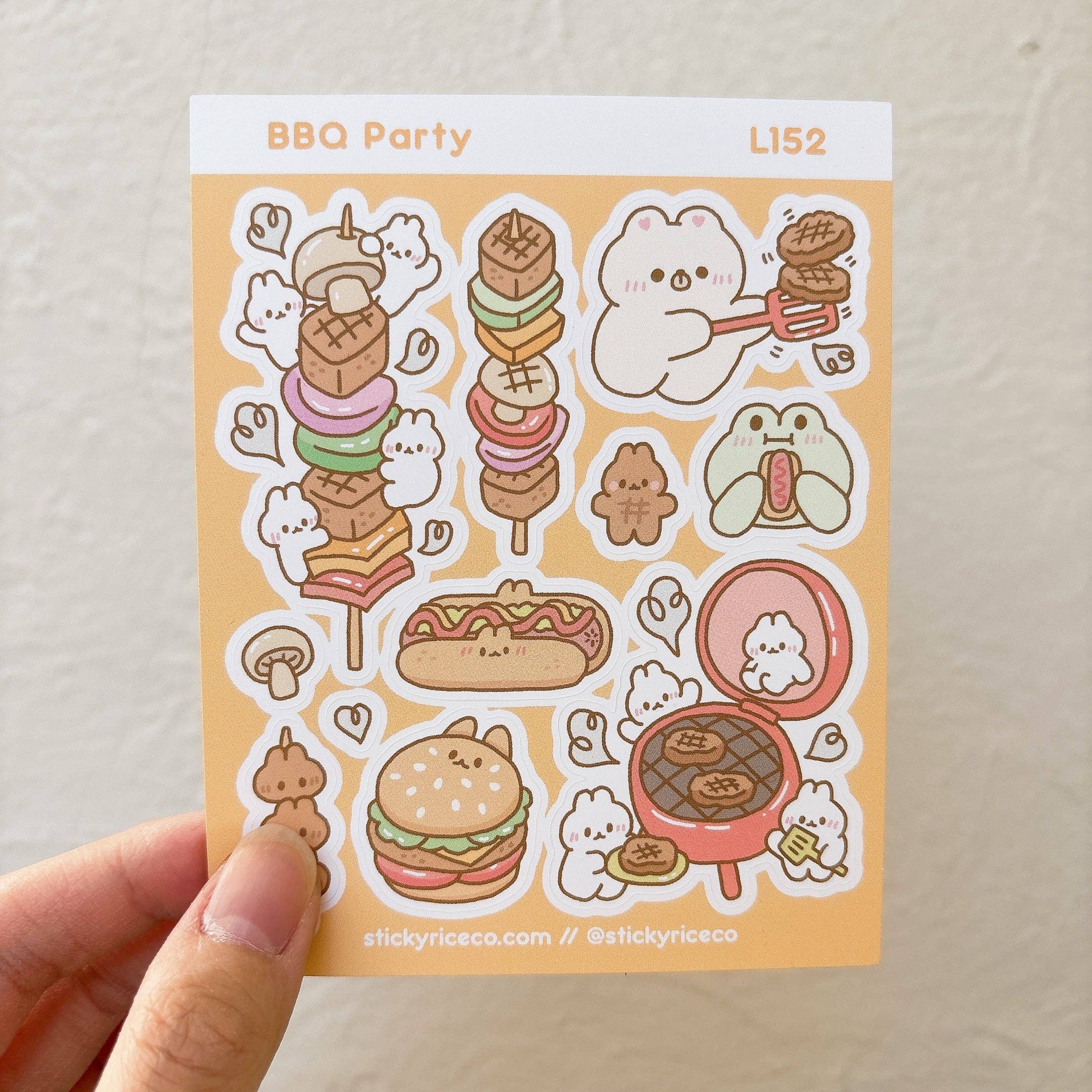 StickyRiceCo - Vente Autocollant - Feuilles d'autocollants mats pour le printemps 202416