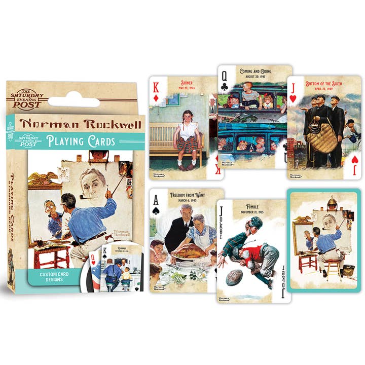 Masterpieces Puzzles - Wholesale Playing Cards - Saturday Evening Post - Norman Rockwell Playing Cards2