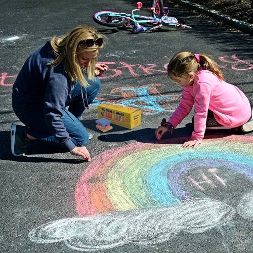 The Toy Group - Wholesale Chalk - 48 PCS Washable Sidewalk Chalks Set Non-Toxic Jumbo Chalk2