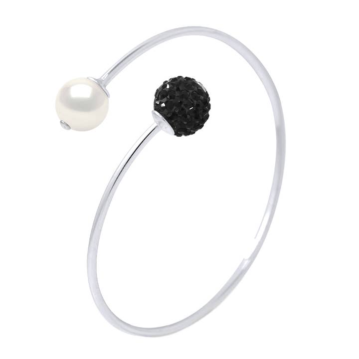 Prestige You & Me Genuine Pearl Bangle Bracelet for wholesale by Mitzuko