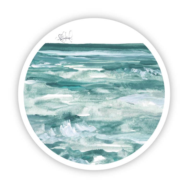 Big Moods - Wholesale Sticker - Ocean watercolor sticker