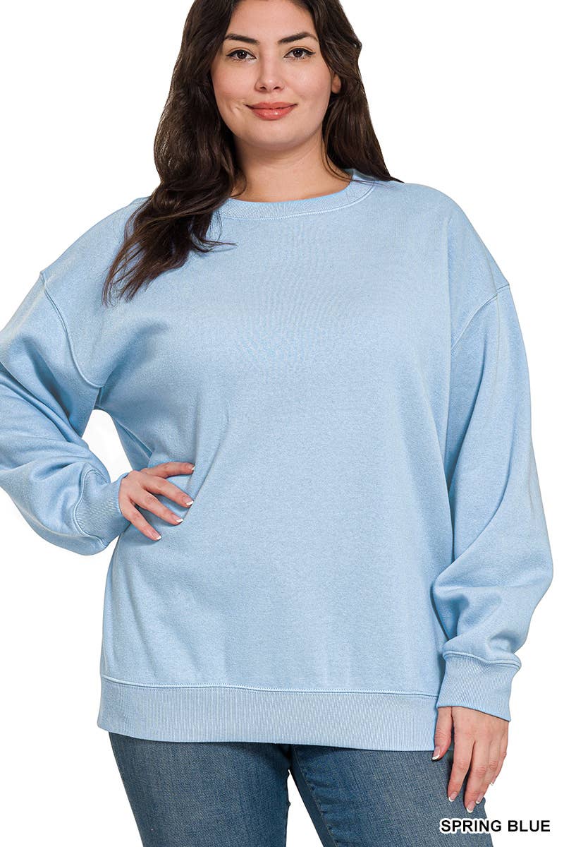 42POPS - Vendita all'ingrosso Felpa - Donna - Felpe girocollo in pile Plus10