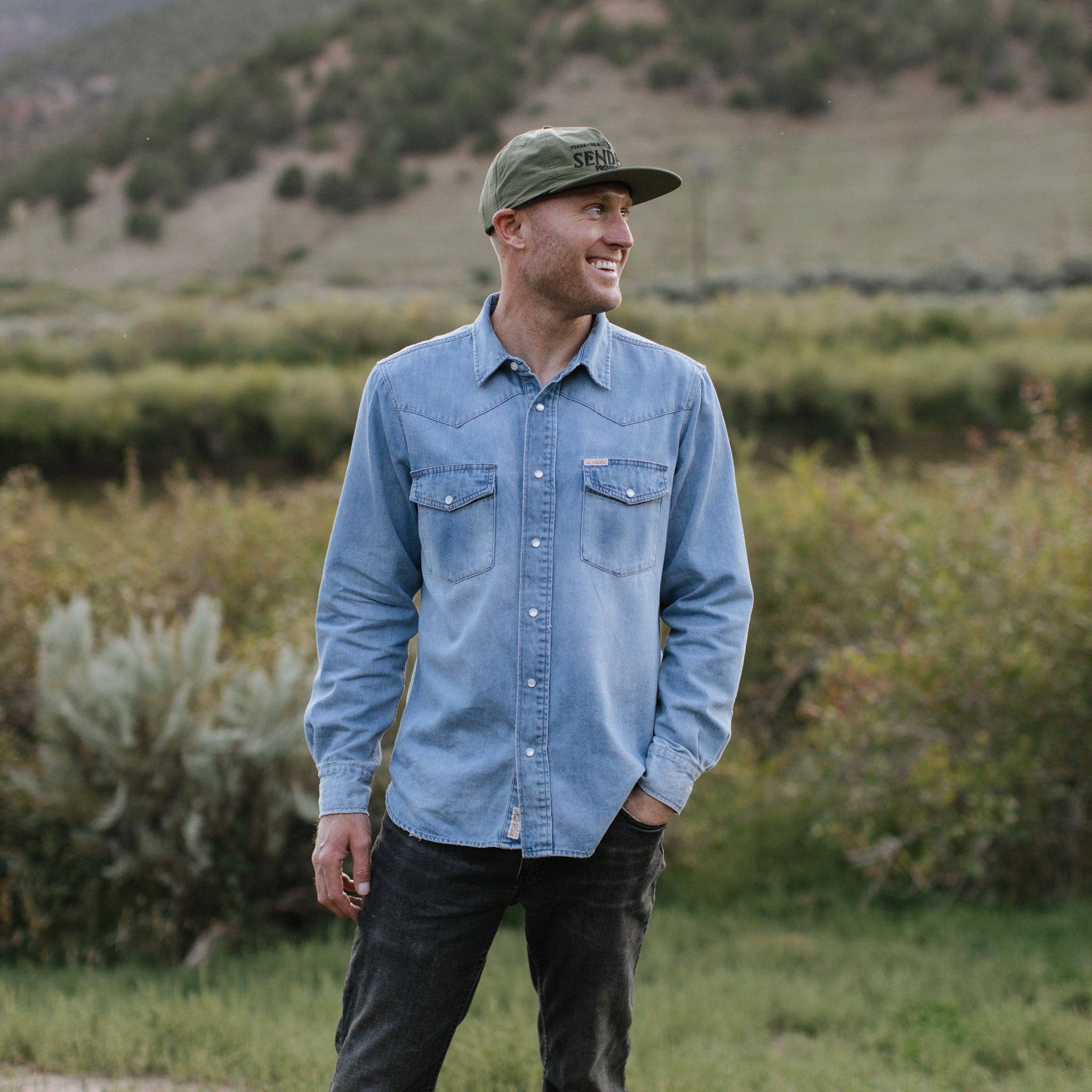 Sendero Provisions Company – Großhandel Flat Brim Cap – Unisex – Logo-Hut12